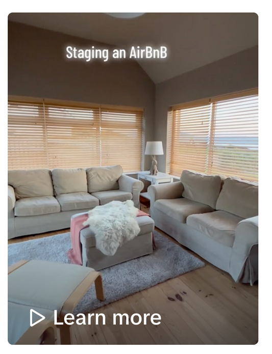 Staging an AirBnB this weekend for new photos, this is another service we offer our clients here at Authentique