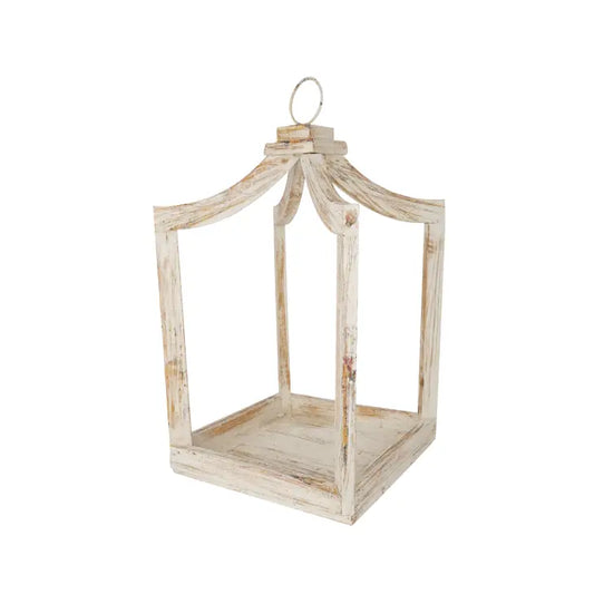 Canopy Farmhouse Wood Lantern - Large