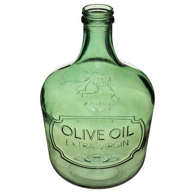 Recycled Glass Vase Olive Oil KHAKI
