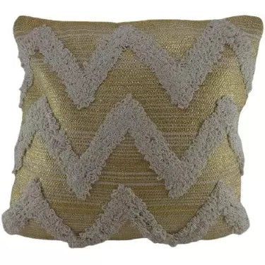 Textured Cushion White/Gold
