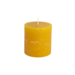 Rustic Pillar Candle Ochre