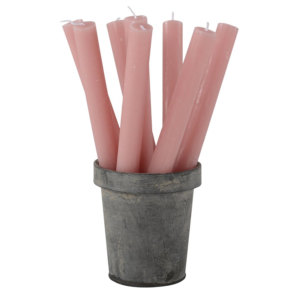 Rustic Dinner Candle Dusky Pink - Pack of 5