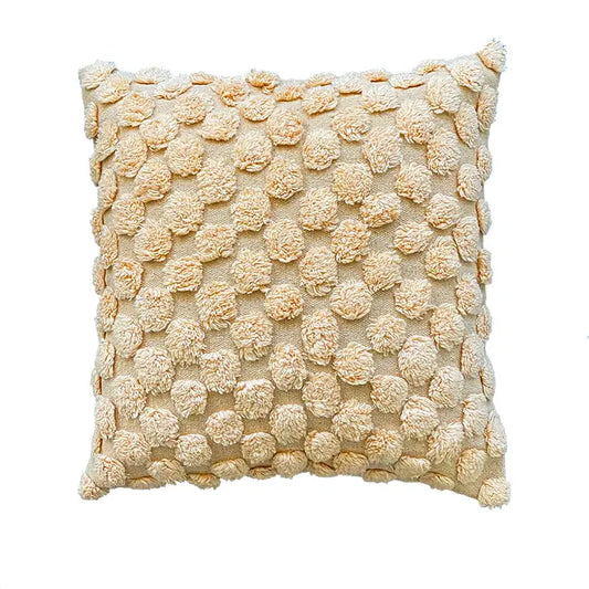 Cotton cushion with M/Mevak filling - NATURAL PEACH