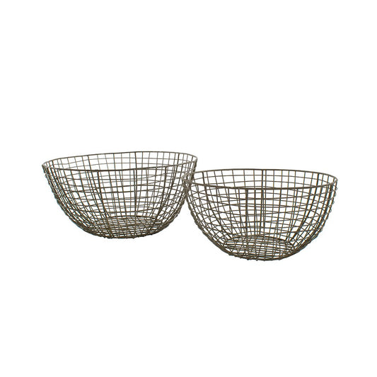 Wire Round Basket Set of 2